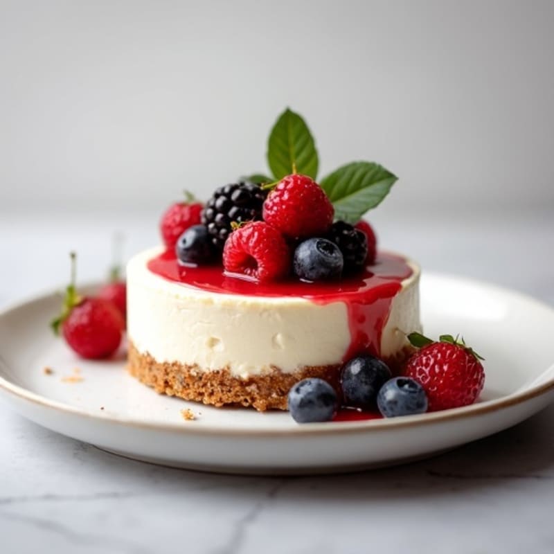 Creamy Greek Yogurt Protein Cheesecake