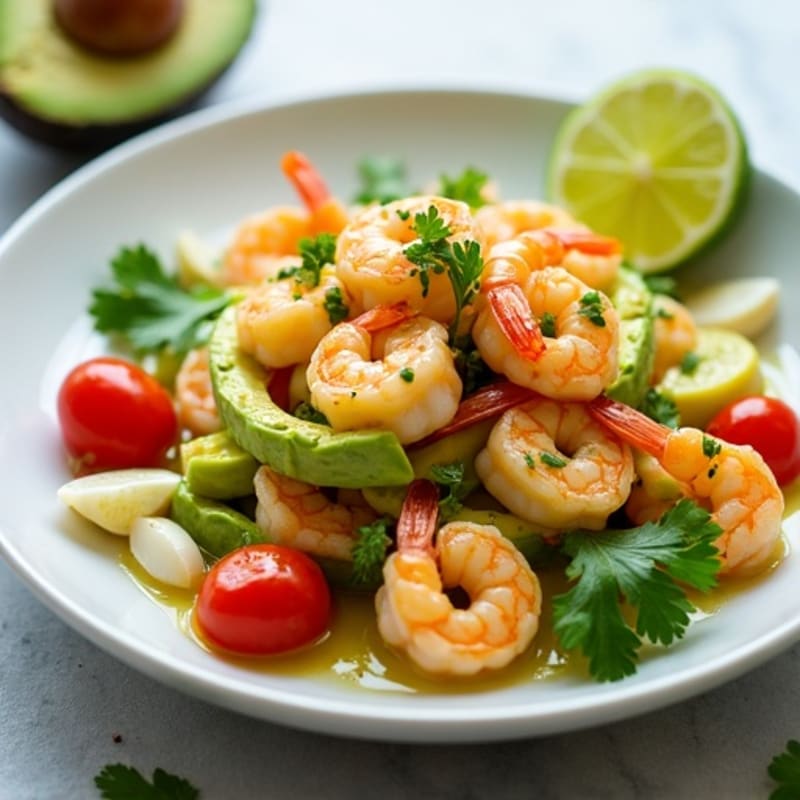 Fresh Shrimp with Creamy Avocado and Zesty Lime