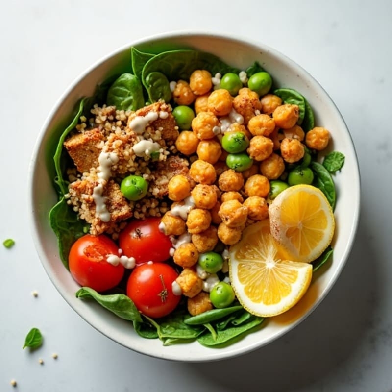 Crispy Roasted Chickpea Power Bowl
