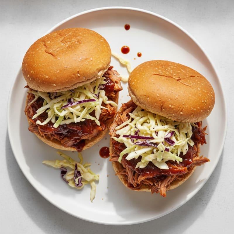 Slow-Cooked BBQ Pulled Pork Sandwiches