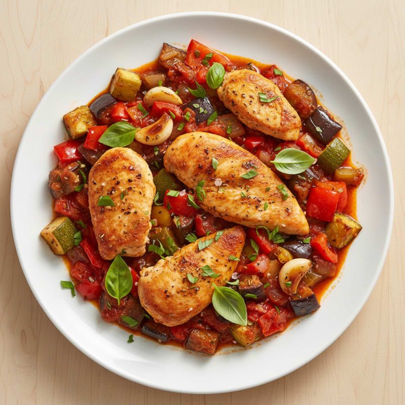 Roasted Vegetable Ratatouille with Fresh Herbs