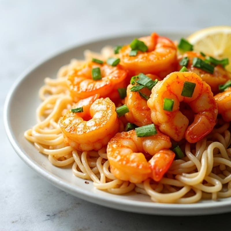 Citrus-Garlic Shrimp with Sweet Chili Rice Noodles