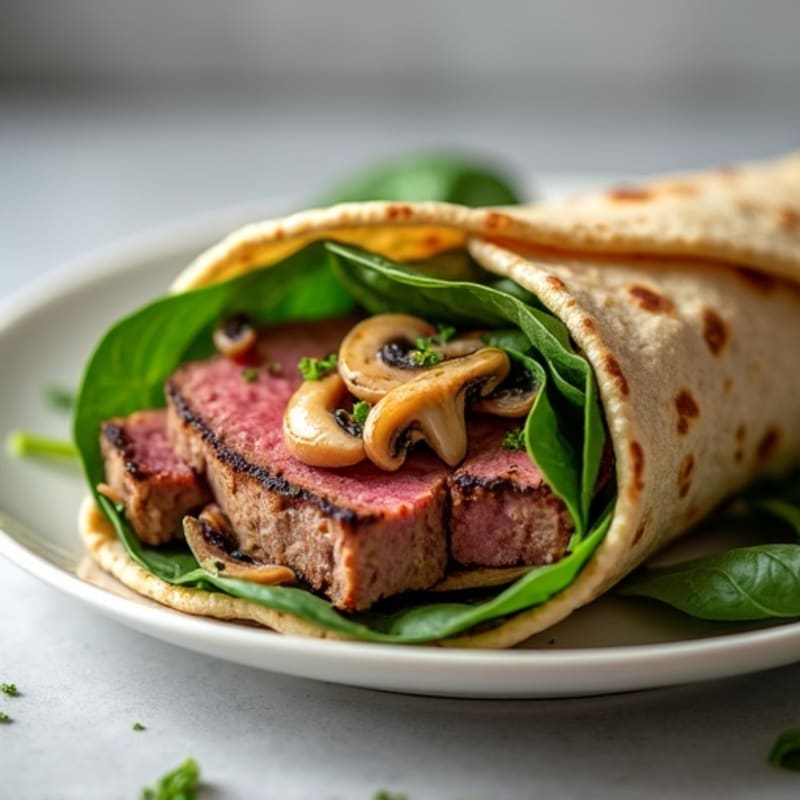 Roasted Beef Tenderloin with Savory Mushroom Wrap