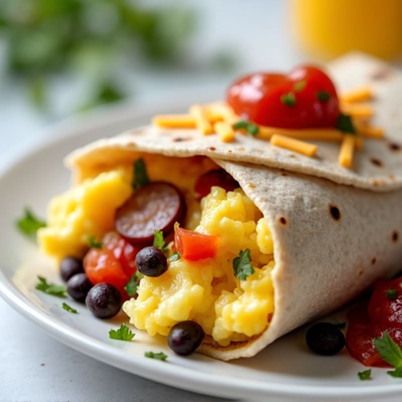 Protein-Packed Egg White Breakfast Burrito