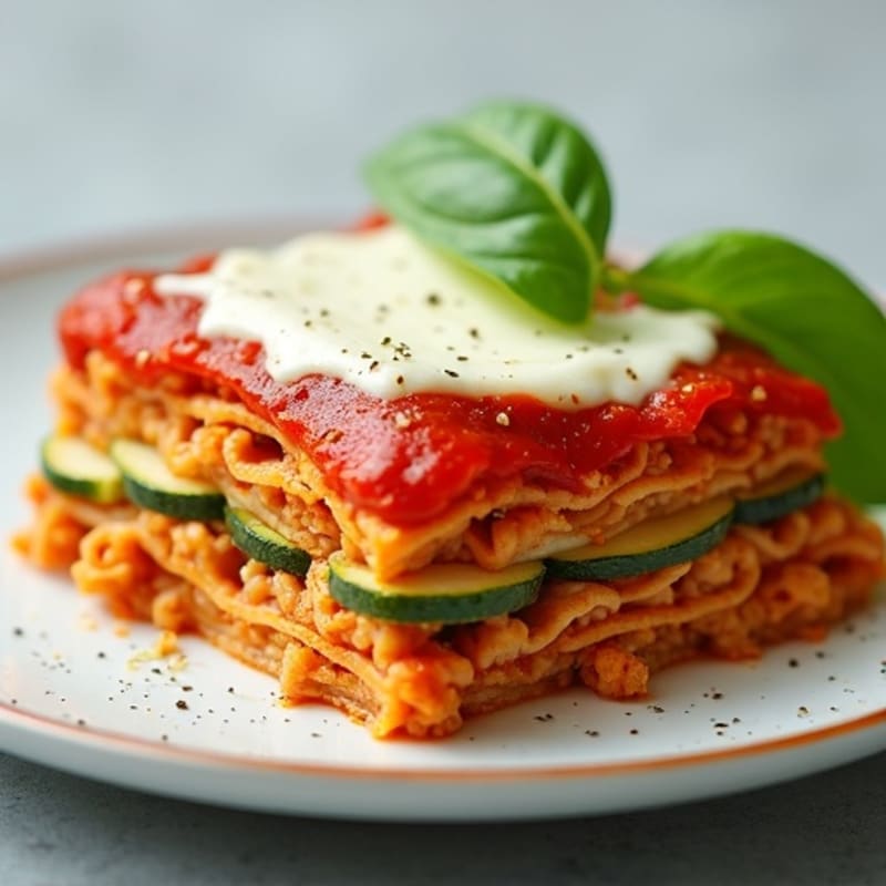 Lean Turkey Zucchini Lasagna