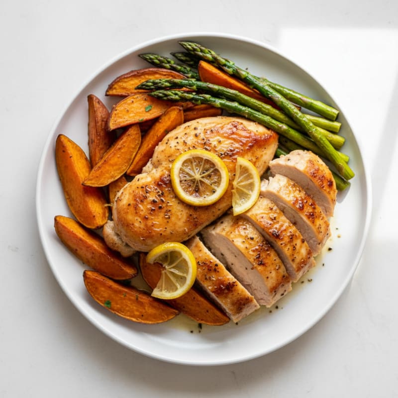 Crispy Lemon-Herb Roasted Chicken