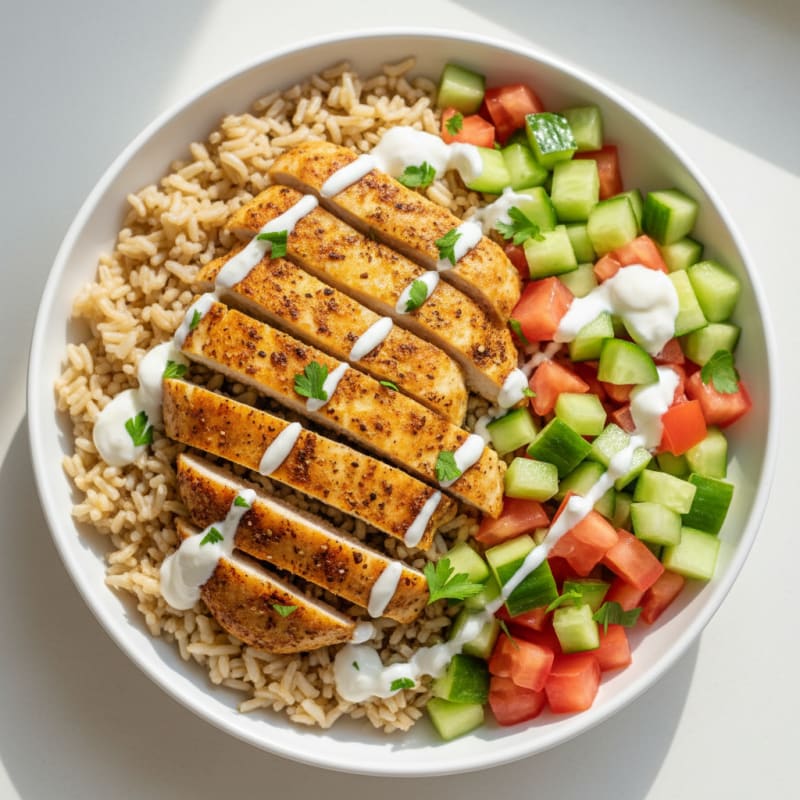 Chicken Shawarma Rice Bowl