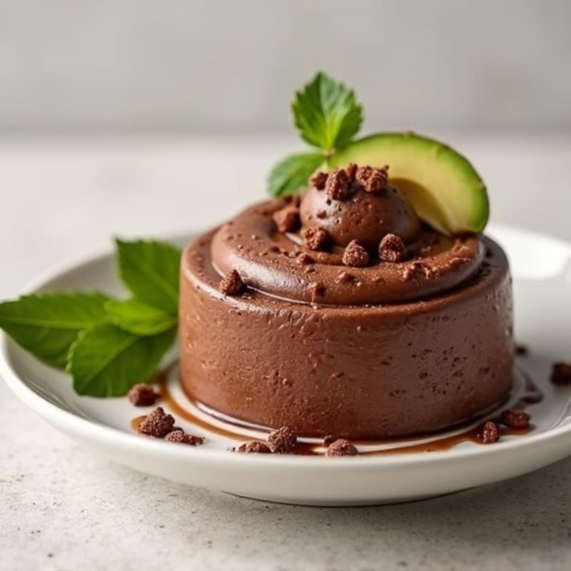 Protein-Rich Dark Chocolate Avocado Mousse