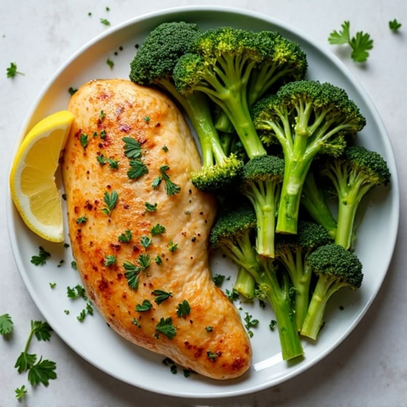 Sheet Pan Lemon Herb Chicken with Crispy Roasted Broccoli
