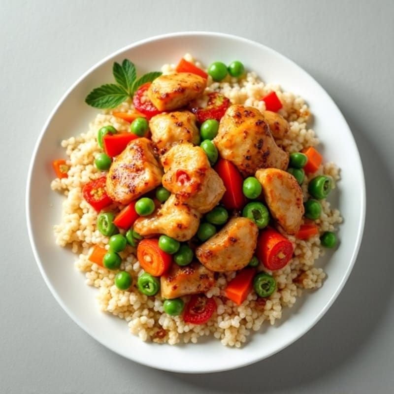 Cauliflower Rice Chicken Stir-Fry