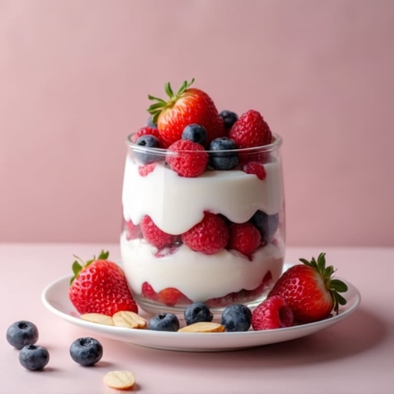 Creamy Greek Yogurt Protein Parfait with Mixed Berries