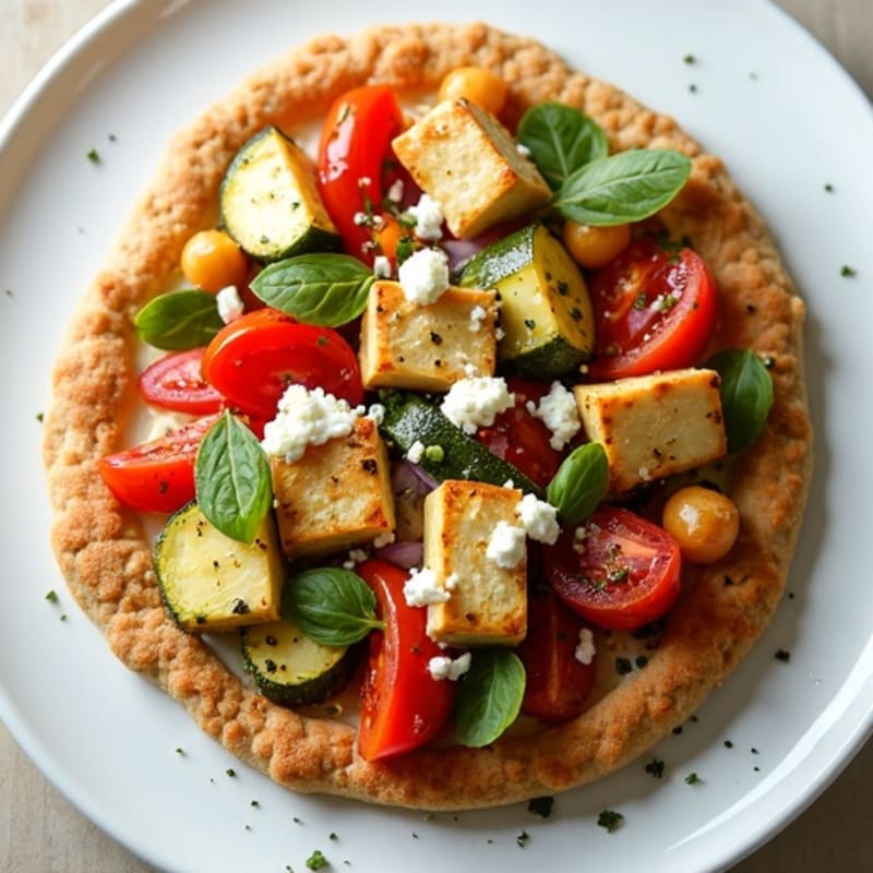 Crispy Herb-Roasted Vegetable Flatbread