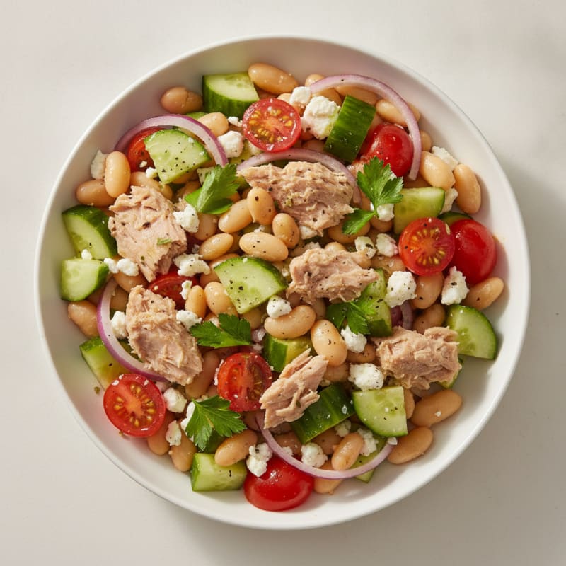 Mediterranean Tuna and White Bean Salad