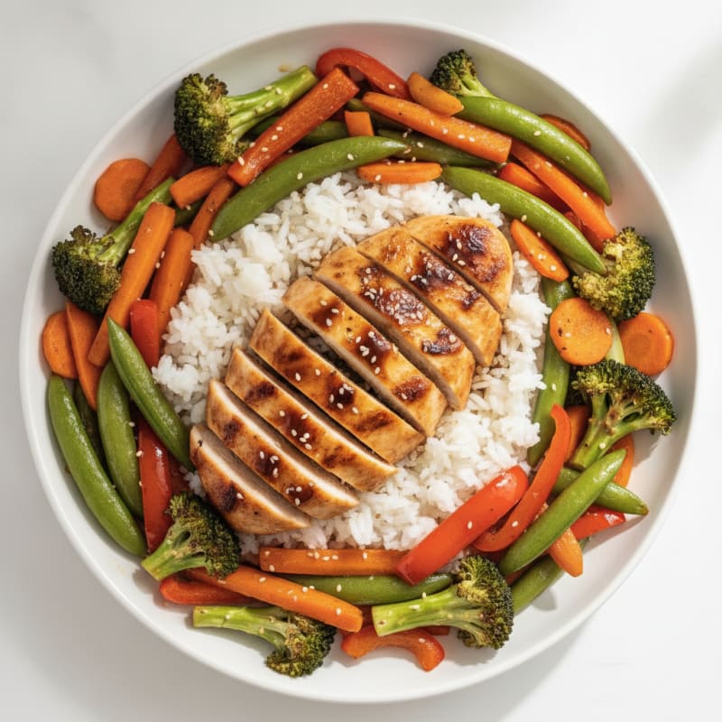 Chicken Teriyaki with Roasted Vegetables