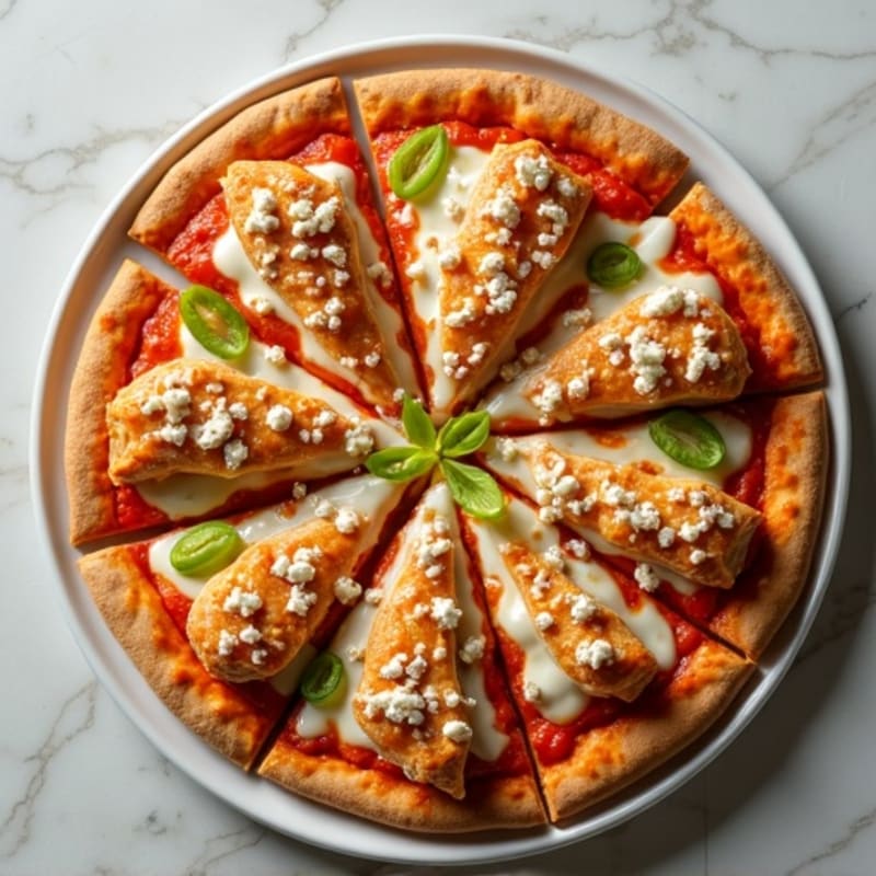 Crispy Buffalo Chicken Sheet Pan Pizza