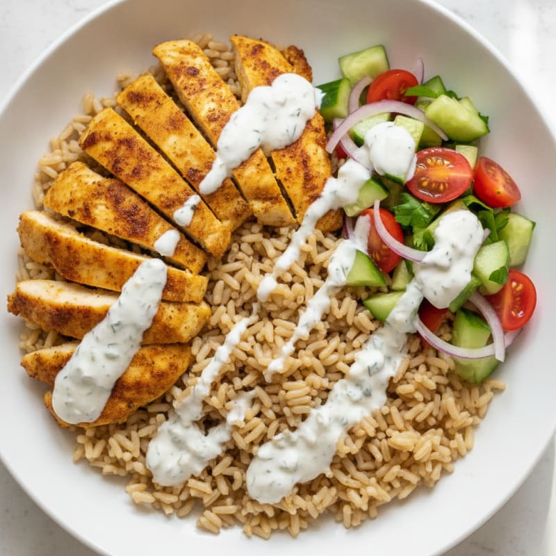 Chicken Shawarma Rice Bowl