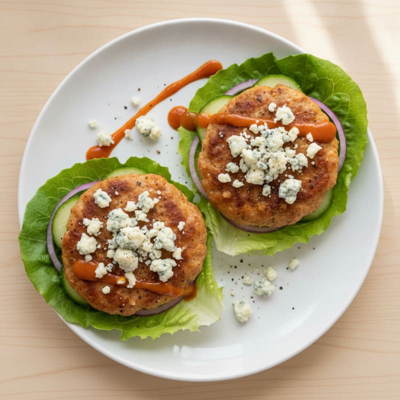 Buffalo Blue Cheese Burgers