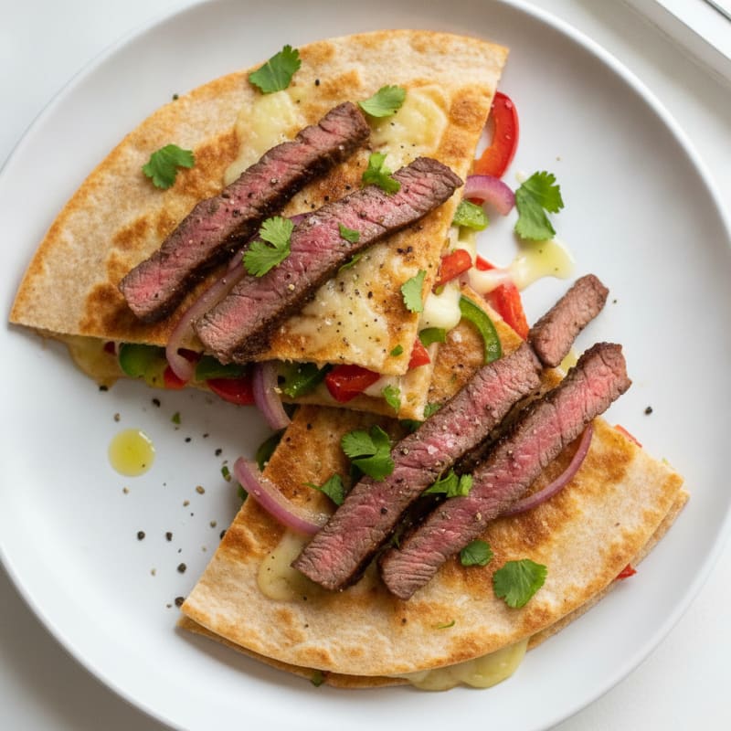 Seared Steak & Pepper Jack Quesadillas