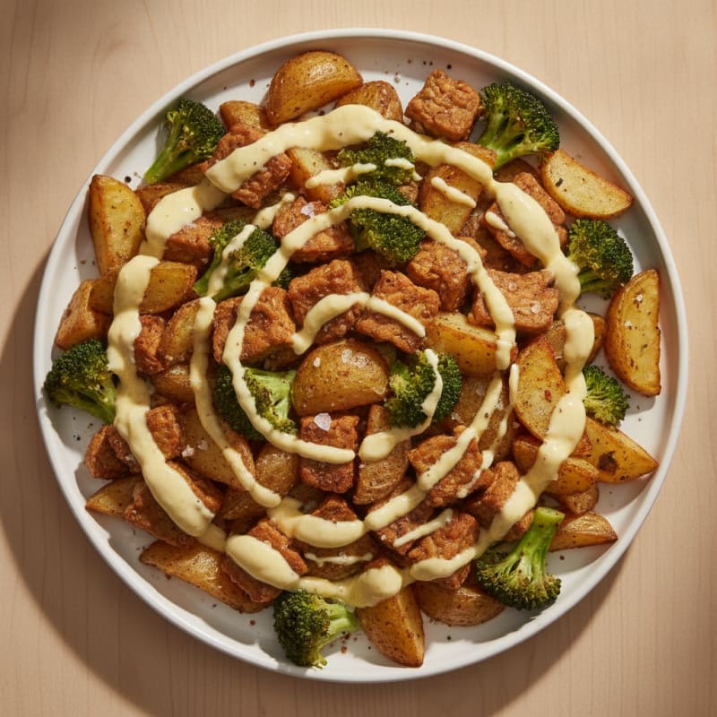 Roasted Potato and Tempeh Medley