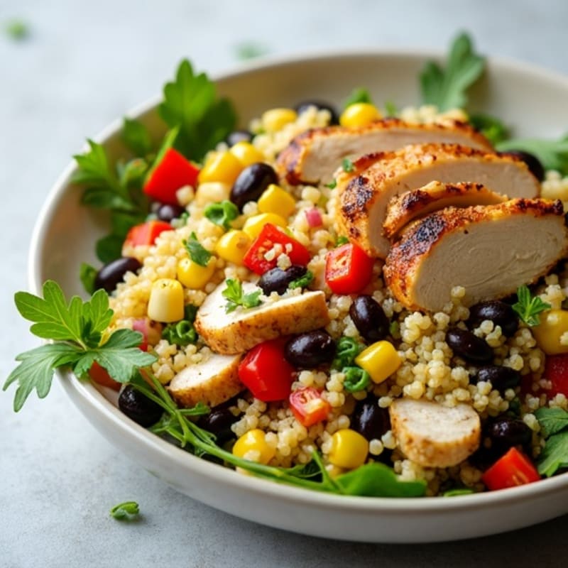 Hearty Quinoa and Black Bean Salad with Zesty Lime