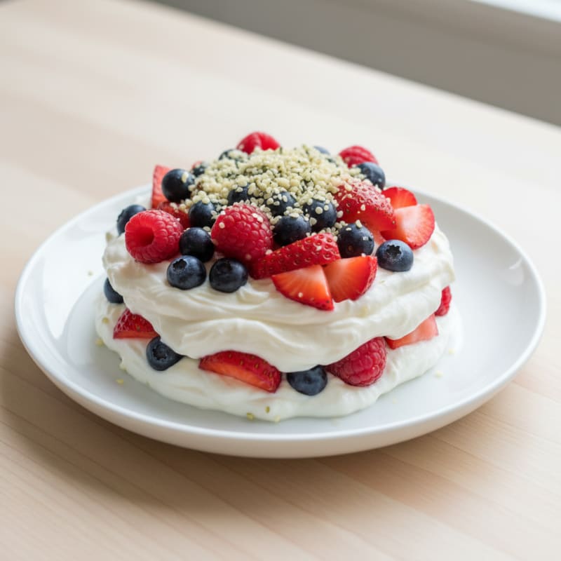 Greek Yogurt Protein Parfait with Mixed Berries