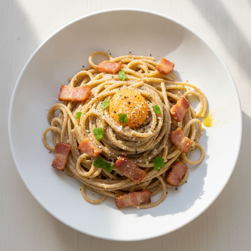 Classic Carbonara with Pancetta and Egg