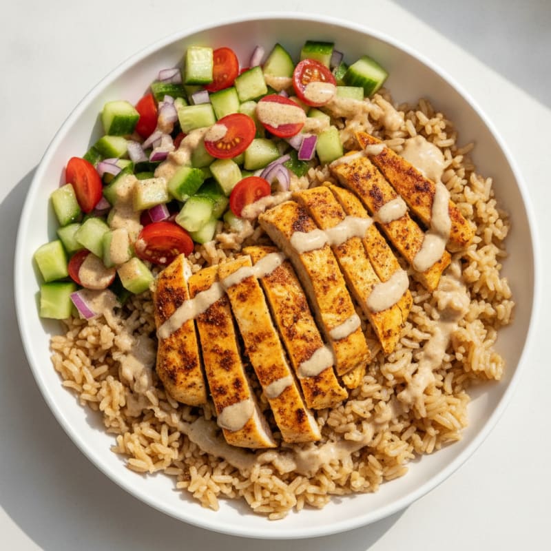 Chicken Shawarma Rice Bowl
