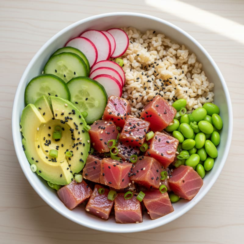 Zesty Sesame Tuna Poke Bowl