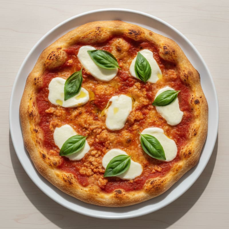Classic Margherita Pizza with Protein Crust