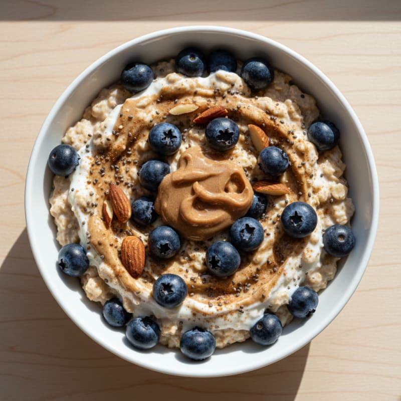 Blueberry Almond Overnight Oats