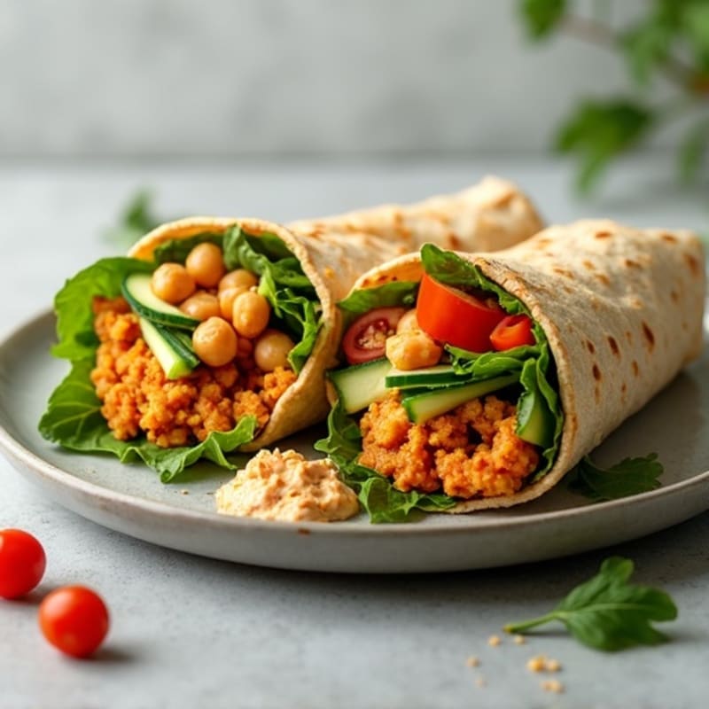 Crispy Fresh Garden Veggie Wrap