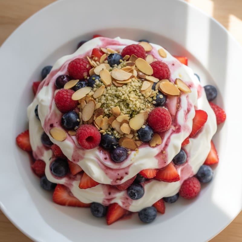 Creamy Greek Yogurt Protein Parfait with Mixed Berries