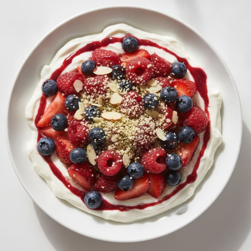 Creamy Greek Yogurt Protein Parfait with Mixed Berries