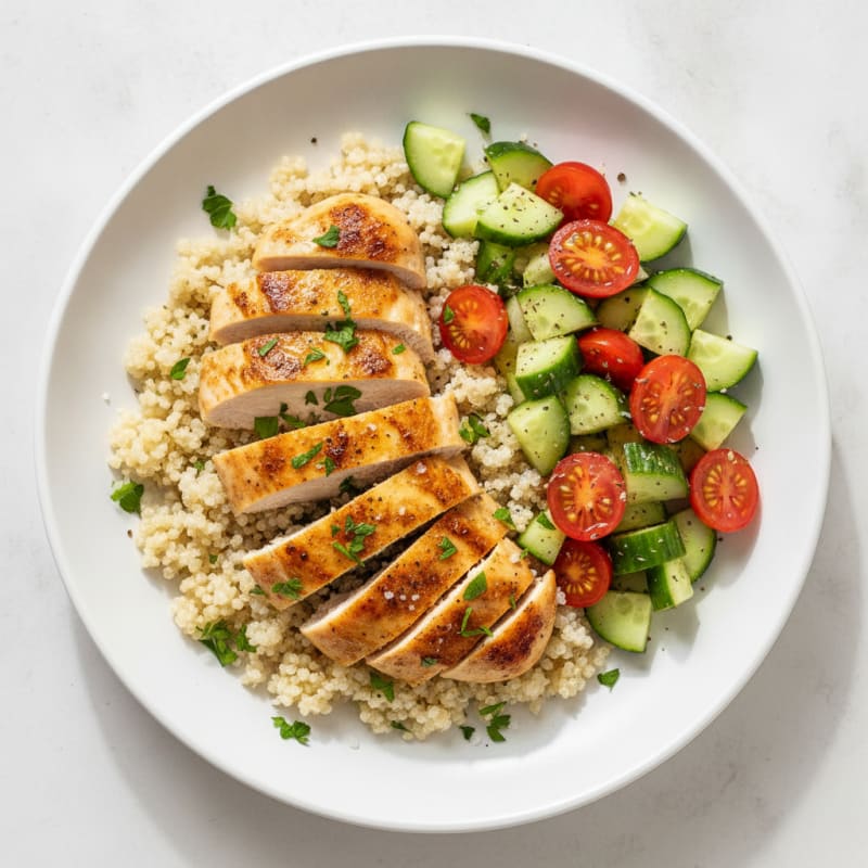 Lemon-Herb Chicken and Quinoa Bowl