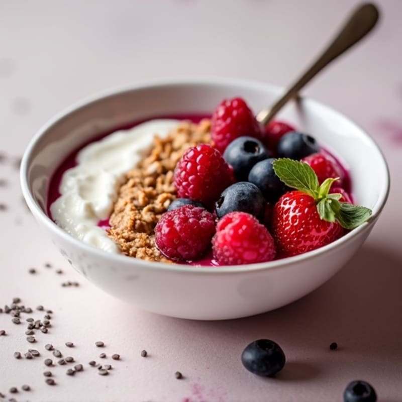 Protein-Packed Berry Greek Yogurt Bowl