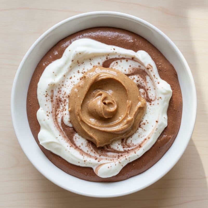Silky Chocolate Protein Pudding with Greek Yogurt