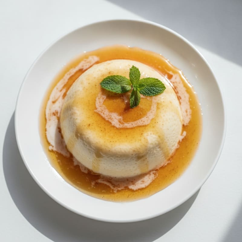 Silky Protein Flan with Greek Yogurt
