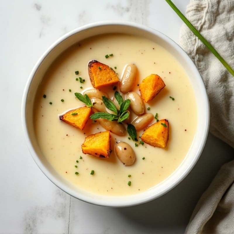 Creamy Healthy Baked Potato Soup