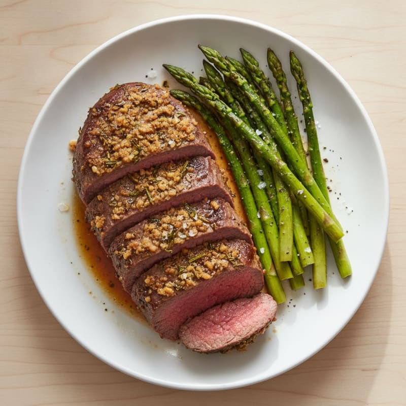 Garlic Herb Roasted Beef Tenderloin