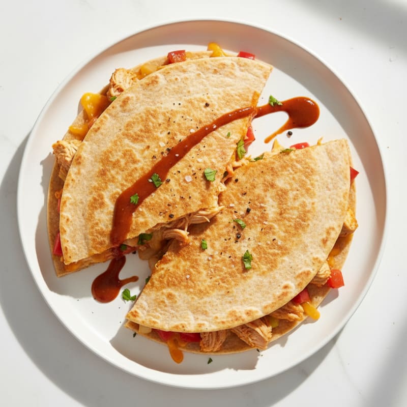Crispy Chipotle Chicken Quesadillas