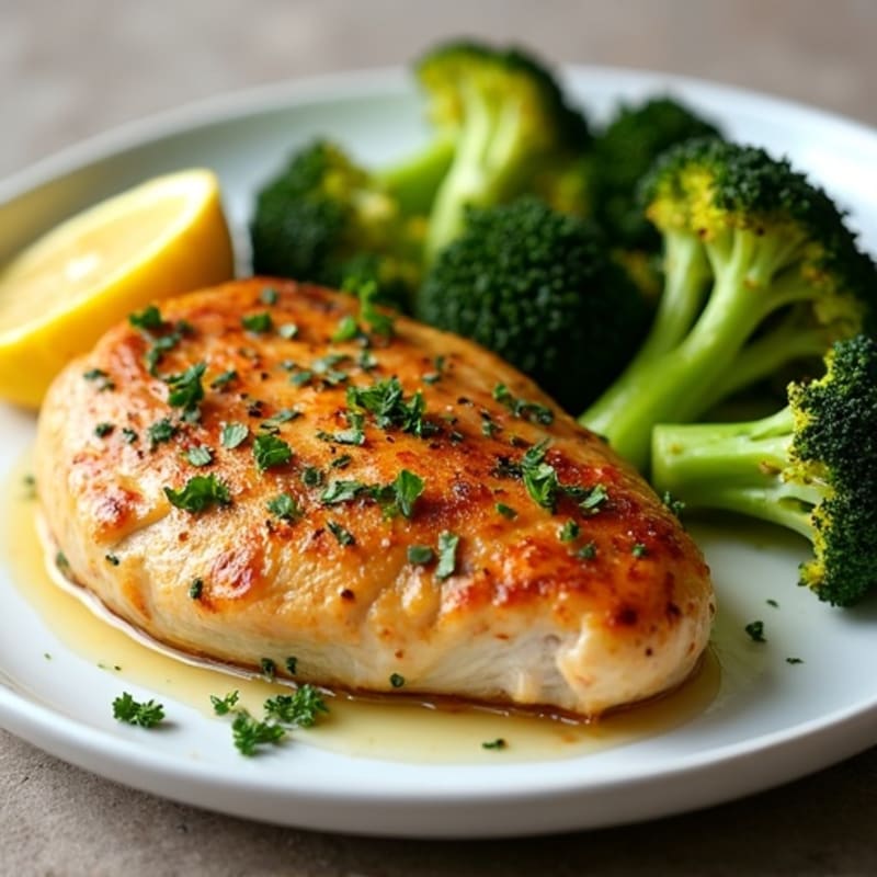 Sheet Pan Lemon Herb Roasted Chicken and Crispy Broccoli