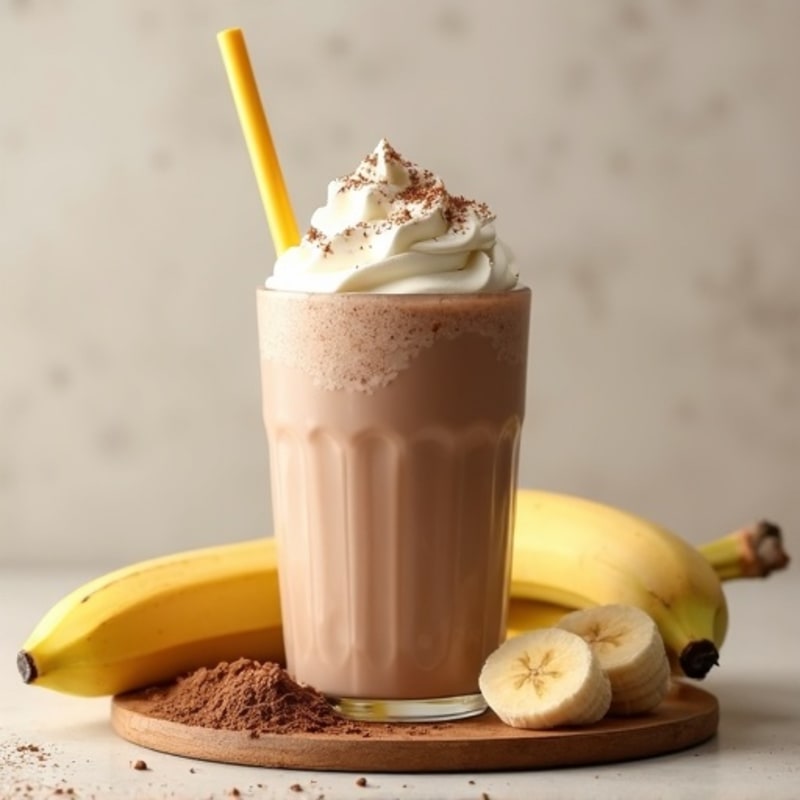 Creamy Chocolate Banana Protein Shake