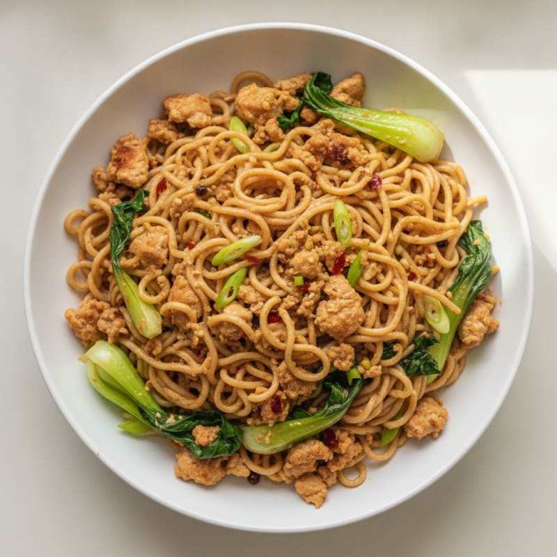 Sichuan Chili Garlic Dan Dan Noodles