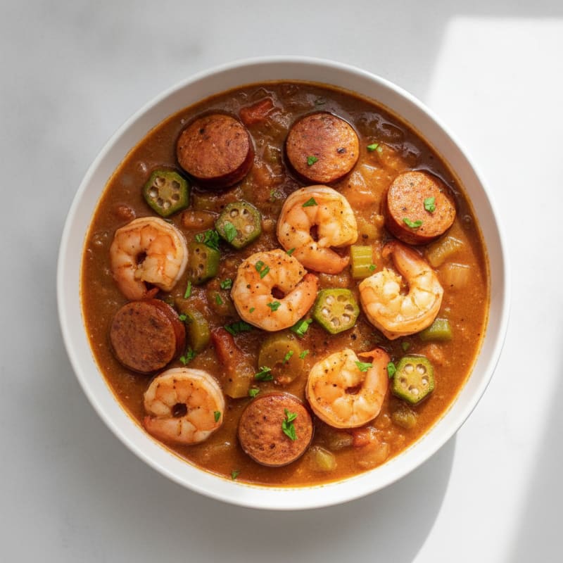 Creole Shrimp and Sausage Gumbo