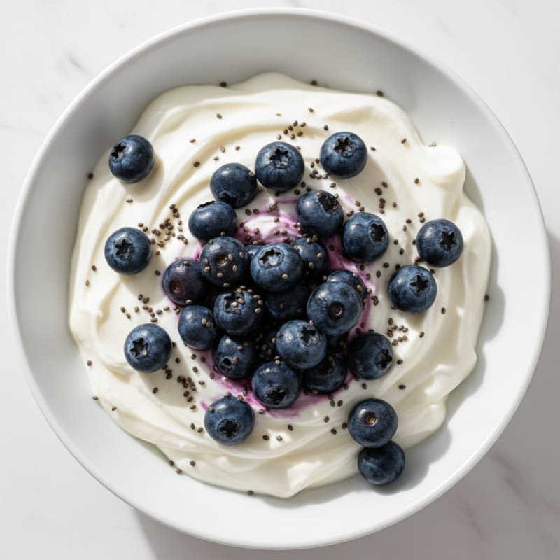 Silky Greek Yogurt Protein Pudding with Berries