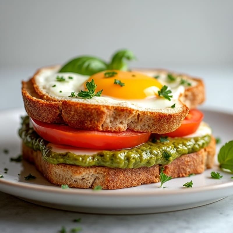 Fresh Mozzarella and Tomato Pesto Melt