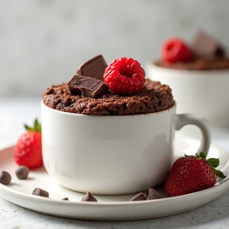 Fudgy Chocolate Protein Mug Cake
