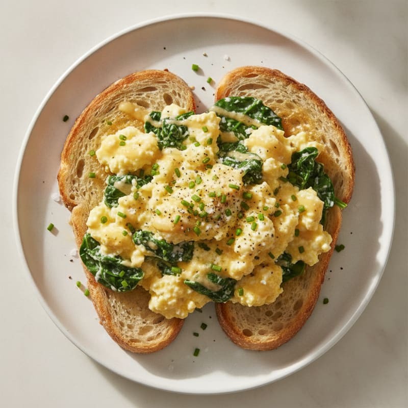 High-Protein Creamy Cottage Cheese Scramble