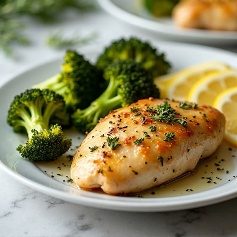 Sheet Pan Lemon Herb Chicken with Roasted Broccoli
