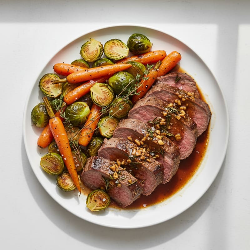 Tender Garlic-Herb Roasted Beef